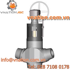 gate valve / handwheel / shut-off / for steam