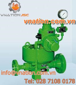 gas pressure regulator / differential / two-stage / piloted