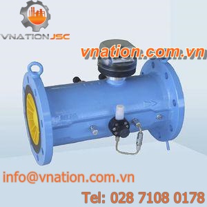 turbine flow meter / for gas / vertical-mount