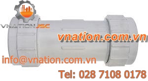 compression fitting / straight / plastic