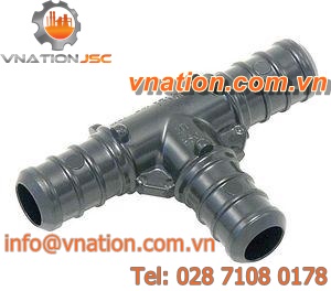 splined fitting / T / plastic