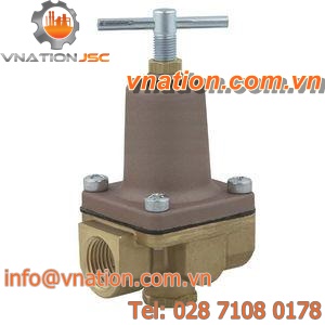 diaphragm valve / manual / pressure reducing / for water