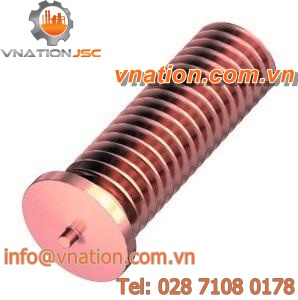 threaded stud / capacitor discharge welding / copper-coated steel