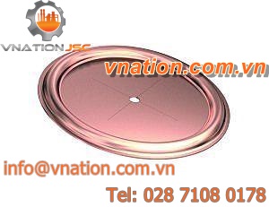 fixing clip / for insulation pins / copper-coated steel