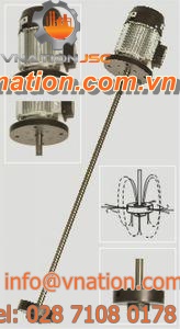 shaft drive agitator / vertical / turbine