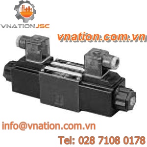 directional solenoid valve / spool / hydraulic / 3-way