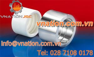 crimp fitting / straight / for powders / chemical-resistant