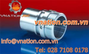 threaded fitting / straight / foodstuffs / for pharmaceutical applications