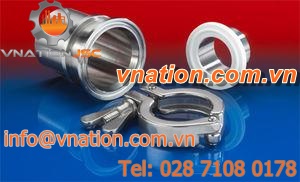 flange fitting / straight / gas-tight / liquid-tight