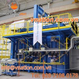 fire resistance testing furnace / bell / gas-fired / hydrogen