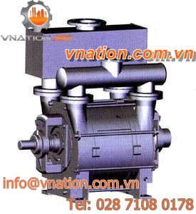 liquid ring vacuum pump / lubricated / single-stage / belt drive