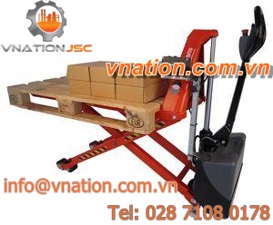 hydraulic pallet truck / self-leveling / multifunction