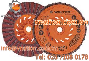 deburring abrasive disc / aluminum / for stainless steel alloy / non-woven