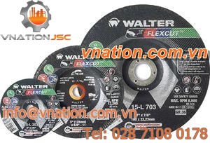 low-profile wheel grinding wheel / aluminum alloy / abrasive / for non-ferrous metals