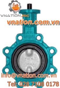 butterfly valve / hydraulic / lug type / rubber