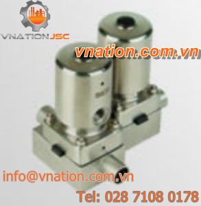 diaphragm valve / control / for water / aseptic