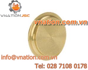flat plug / threaded / brass