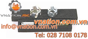 solid drill bit / for brass / for steel / 1-lip