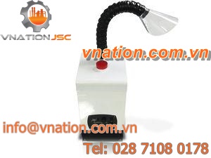 solder fume extractor / cartridge / with extraction arm / mobile