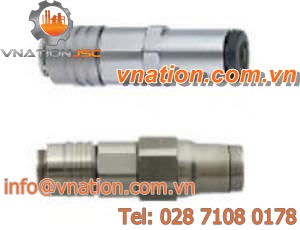 pneumatic instant coupling / high-pressure / miniature / chemical-resistant