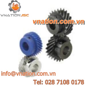 helical gear / steel / shaft