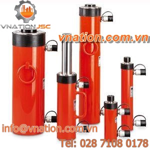 hydraulic cylinder / with guided piston rod / double-acting / for lifting applications