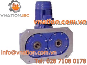 worm gear reducer / dual-shaft / industrial