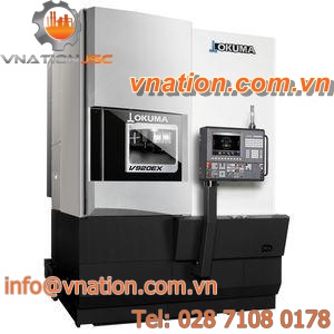 CNC lathe / vertical / 2-axis / rigid