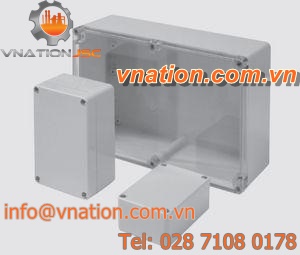 enclosure with transparent cover / general purpose / ABS