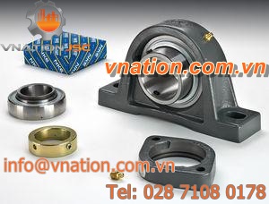 flange bearing unit / spherical roller / cast iron / steel