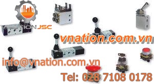 poppet valve / pneumatic / manual / control