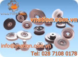 ball bearing / radial / steel / pulley