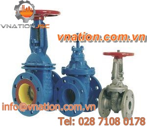 gate valve / handwheel / control / flange