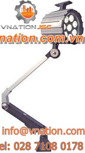 swing-arm lighting fixture / LED / vibration-resistant / for workstations