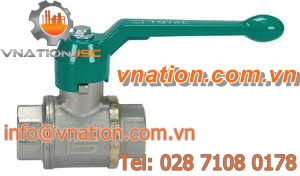 ball valve / manual / regulating / for water