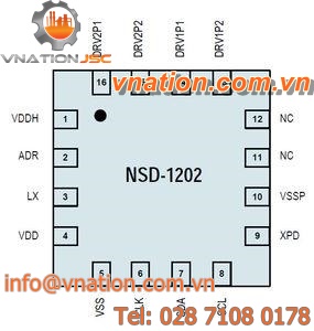 multi-axis motion controller / integrated circuit / DC / for piezoelectric units