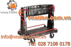 handling cart / storage / multipurpose / metal