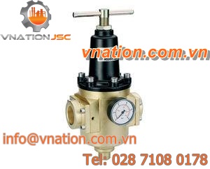 compressed air pressure regulator / membrane / single-stage / high-pressure