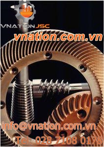 spiroid gear / zero-backlash / flange