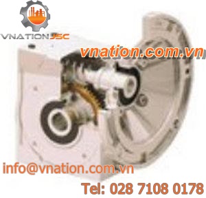 worm gear reducer / orthogonal / stainless steel / industrial