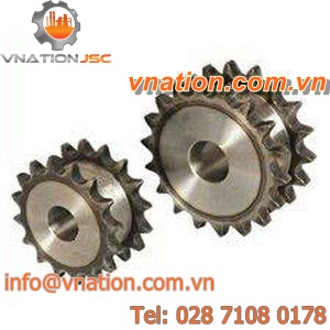 straight-toothed sprocket wheel / double