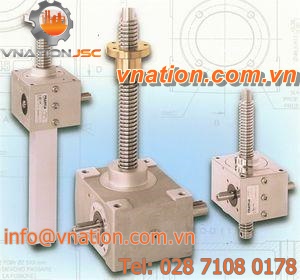 worm screw jack / cubic / rotating ball screw