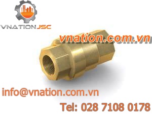 ball check valve / hydraulic / brass / silent