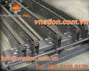 chain conveyor / for the food industry / pallet / horizontal