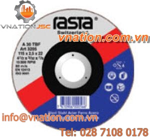 steel cutting disc / for stainless steel / for manual grinders