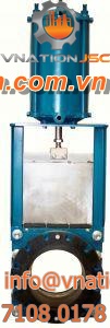 knife gate valve / isolation / for slurry
