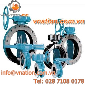 butterfly valve / handwheel / shut-off / for wastewater