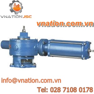 rotary actuator / hydraulic / double-acting / rack-and-pinion