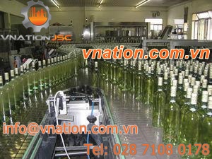 chain conveyor / bottle / horizontal / transport