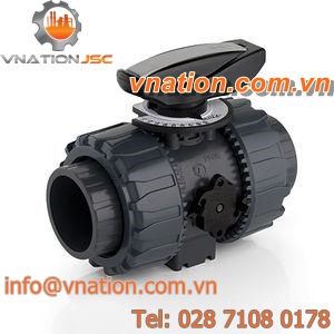 ball valve / manual / regulating / flange